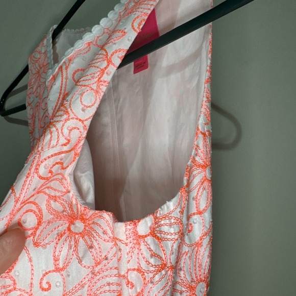 Lilly Pulitzer Ellen Embroidered Lasercut Dress Size 2 - Picture 4 of 15